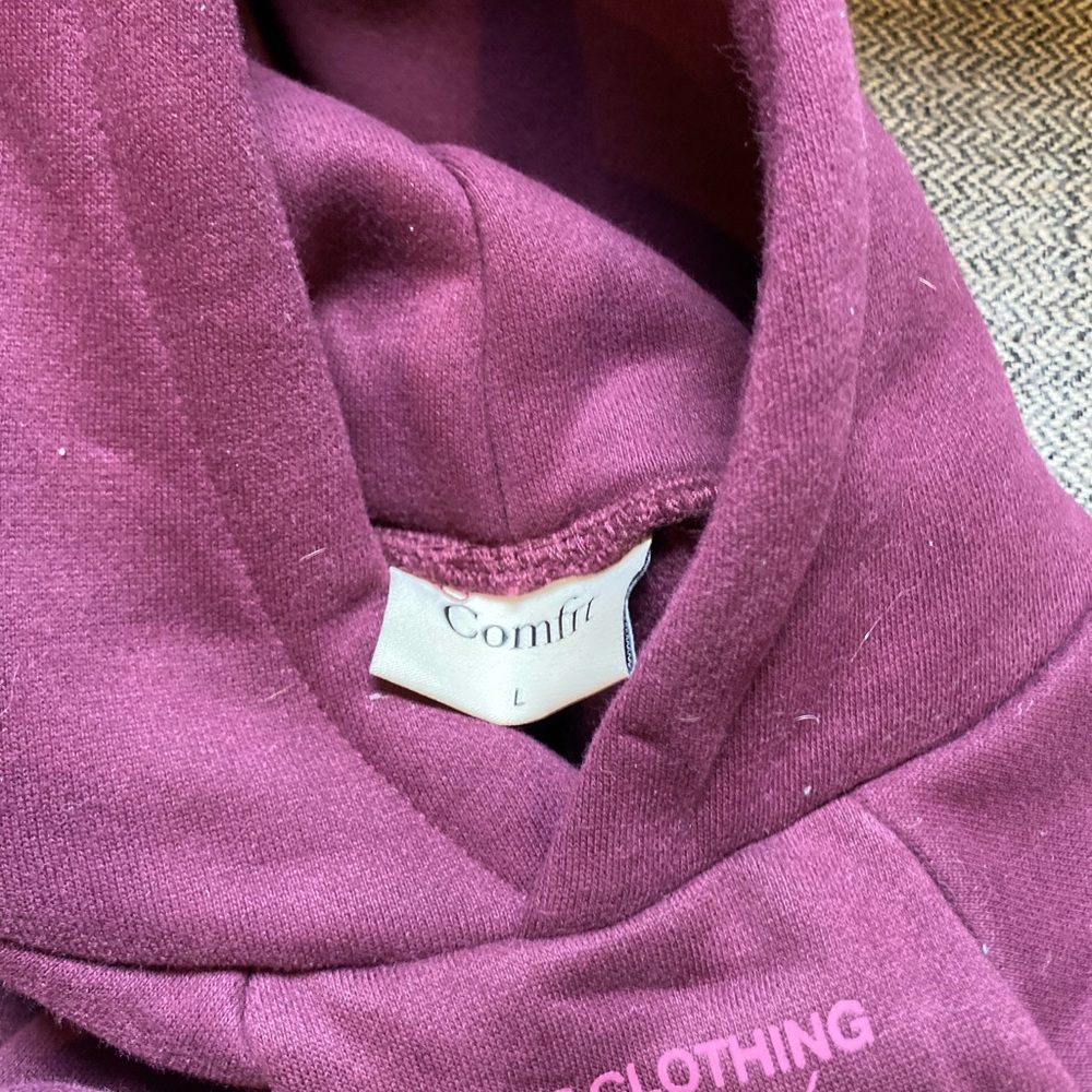 Comfy Clothing Purple Dog Hoodie - Picture 3 of 3